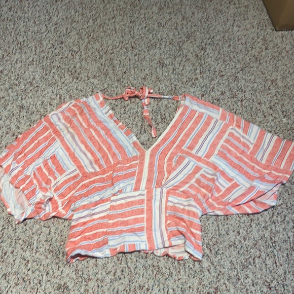 Lovestitch Print Blouse Size Large - Picture 2 of 5